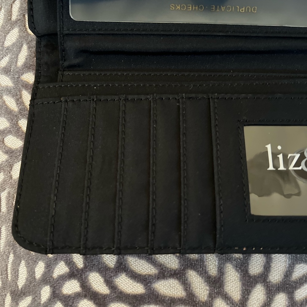 Liz Claiborne Black Wallet - Picture 6 of 8